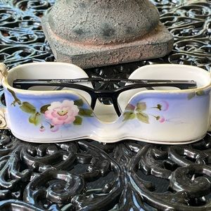 Hand Painted Spoon Holder/Eyeglass Holder Nippon made in Japan